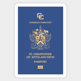 St Kitts and Nevis passport Magnet